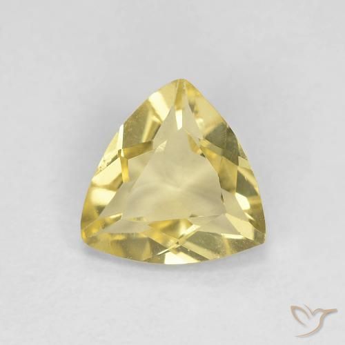 0.88ct Natürlicher Toskana Gelb Beryll, Trillion, VVS