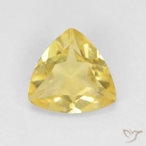 0.94ct Natürlicher hellgelb Beryll, Trillion, VVS-VS