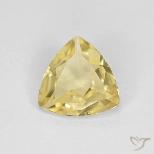 0.80ct Natürlicher Warmes Gelb Beryll, Trillion, VVS