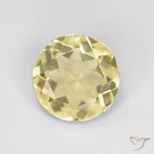 1.45ct Natürlicher Sehr helles Dijongelb Beryll, Runden, VVS