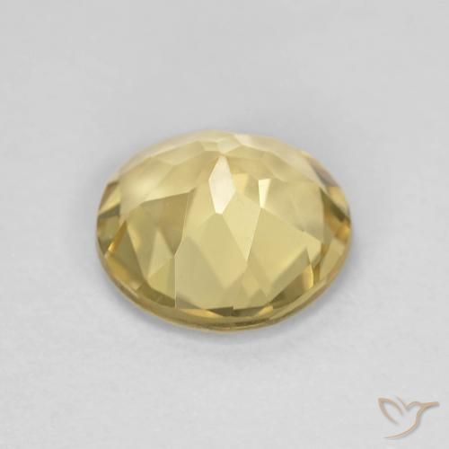 9,17 ctw natürlicher Hell Gold Beryll, Runden, VVS