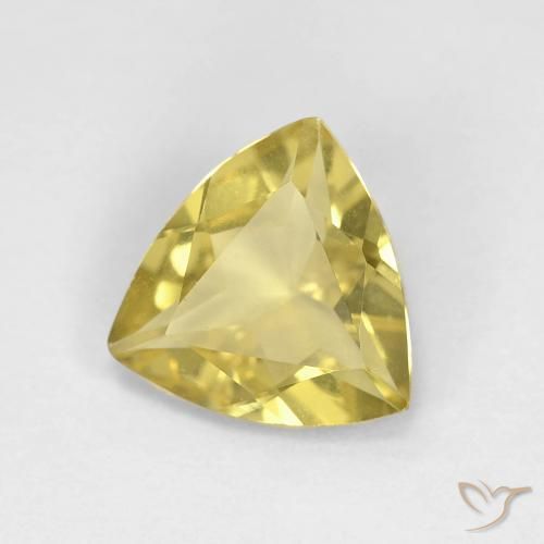 9,17 ctw natürlicher Helles Gold-Gelb Beryll, Trillion, VVS