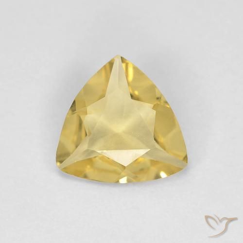 0.65ct Natürlicher Hell Gold Beryll, Trillion, VVS