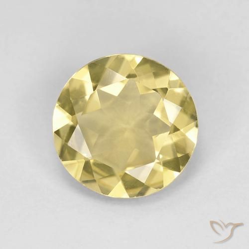 1.53ct Natürlicher Hell Gold Beryll, Runden, VVS