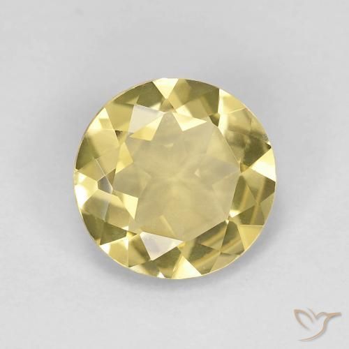 9,17 ctw natürlicher Hell Gold Beryll, Runden, VVS