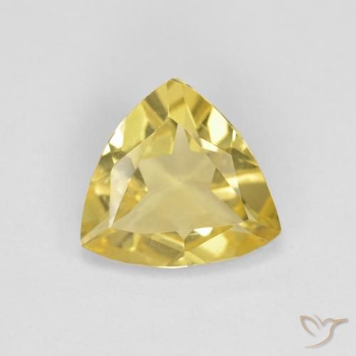 1.27ct Natürlicher Hell Gold Beryll, Trillion, VVS