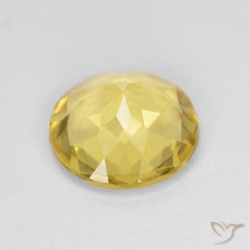 9,17 ctw natürlicher Medium Light-Yellow Beryll, Runden, VVS