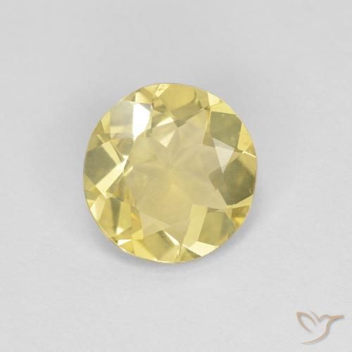 9,17 ctw natürlicher Medium Light-Yellow Beryll, Runden, VVS