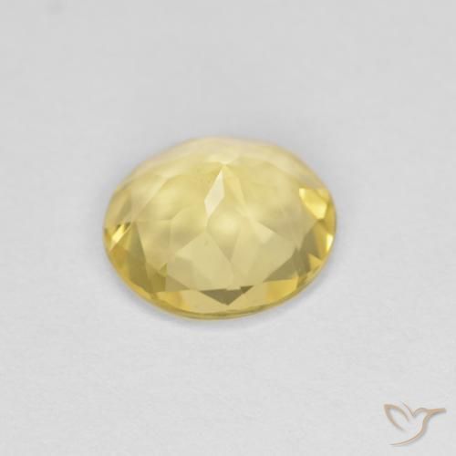 9,17 ctw natürlicher Medium Light-Yellow Beryll, Runden, VVS