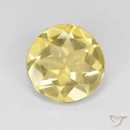 1.94ct Natürlicher Toskana Gelb Beryll, Runden, VVS
