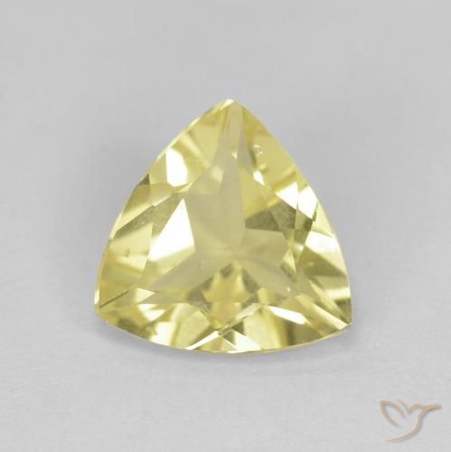 1.24ct Natürlicher Warmes Gelb Beryll, Trillion, VVS-VS