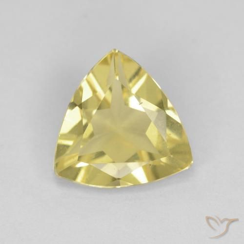 1.19ct Natürlicher Hell Gold Beryll, Trillion, VVS-VS