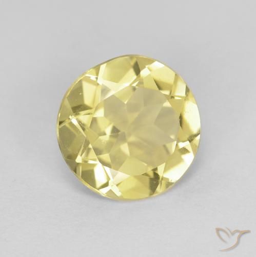 9,17 ctw natürlicher Medium Light-Yellow Beryll, Runden, VVS-VS