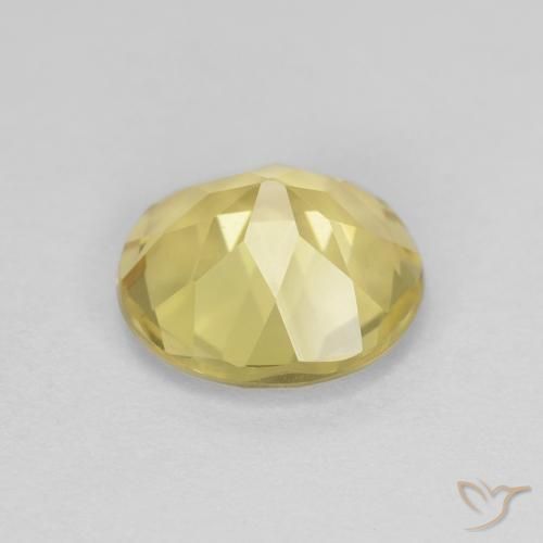 9,17 ctw natürlicher Medium Light-Yellow Beryll, Runden, VVS-VS