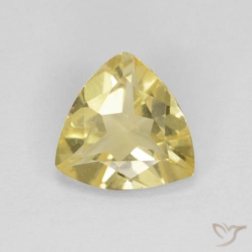 1.19ct Natürlicher hellgelb Beryll, Trillion, VVS