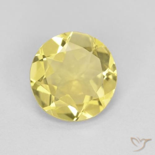 9,17 ctw natürlicher Medium Light-Yellow Beryll, Runden, VVS