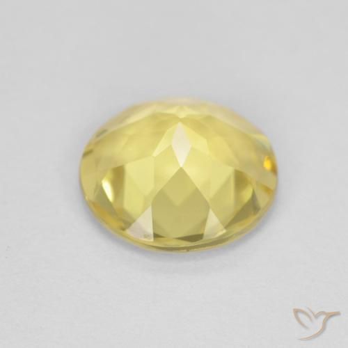 9,17 ctw natürlicher Medium Light-Yellow Beryll, Runden, VVS