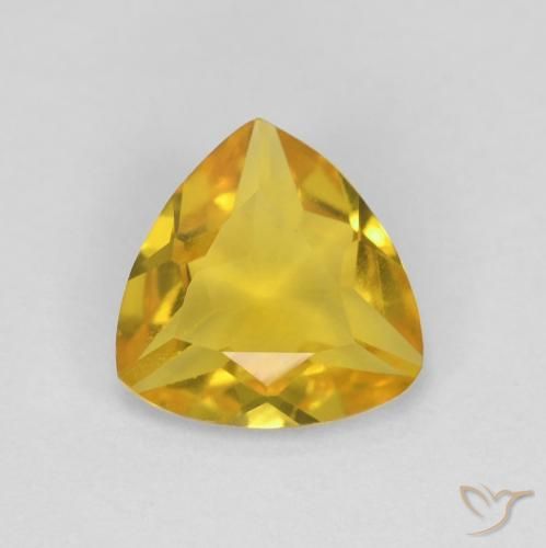 0.85ct Natürlicher Honiggelb Beryll, Trillion, VVS