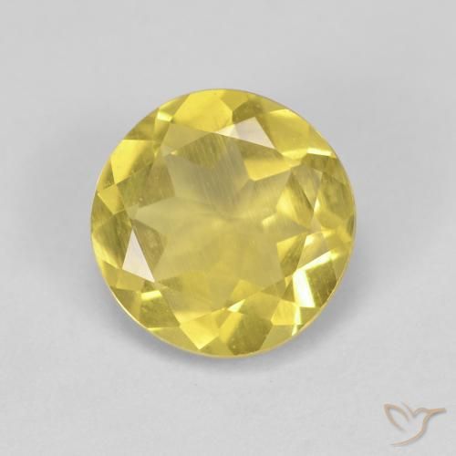 1.54ct Natürlicher Helles Honiggelb Beryll, Runden, VS