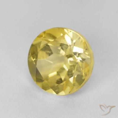 9,17 ctw natürlicher Medium Light-Yellow Beryll, Runden, VS