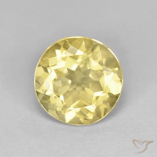 1.82ct Natürlicher Toskana Gelb Beryll, Runden, VS