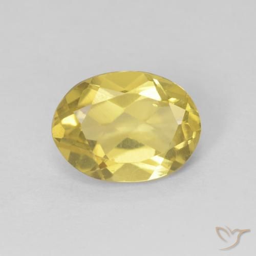 1.17ct Natürlicher Mittelgelb Beryll, Oval, VS
