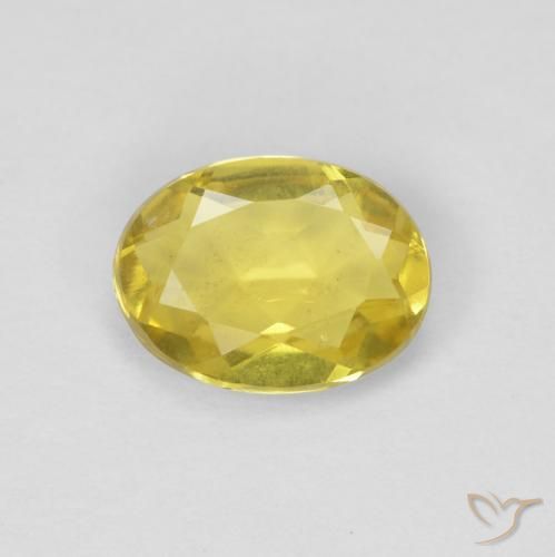0.95ct Natürlicher Toskana Gelb Beryll, Oval, VS