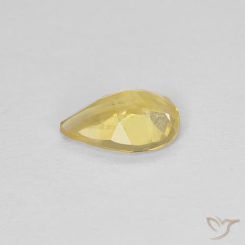 9,17 ctw natürlicher gold-orange Beryll, Birnenform, VS