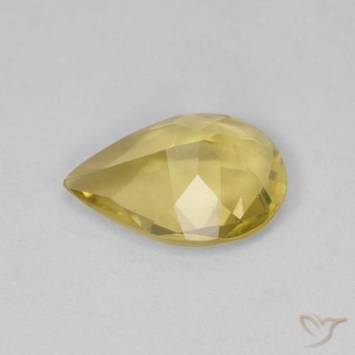 9,17 ctw natürlicher Helles Gold-Gelb Beryll, Birnenform, VVS