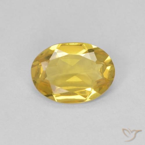 0.88ct Natürlicher Hell Gold Beryll, Oval, VVS