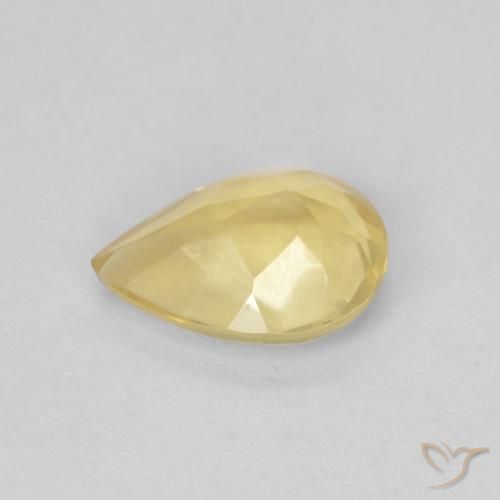 9,17 ctw natürlicher Hell Gold Beryll, Birnenform, VVS