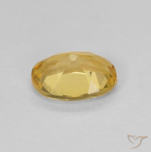 9,17 ctw natürlicher hellgelb Beryll, Oval, VVS