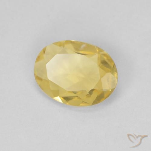 0.85ct Natürlicher Helles Gold-Gelb Beryll, Oval, VVS