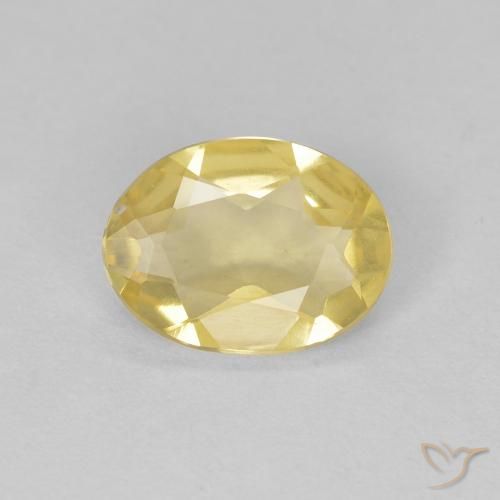 0.82ct Natürlicher Hell Gold Beryll, Oval, VVS