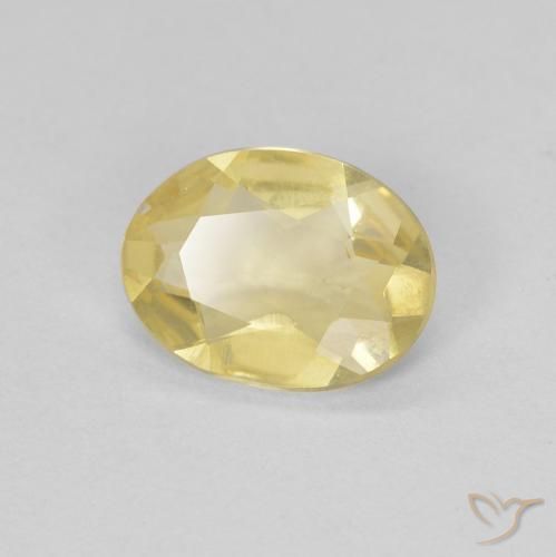 9,17 ctw natürlicher Hell Gold Beryll, Oval, VVS