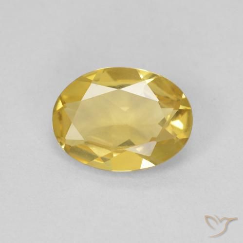 0.97ct Natürlicher Helles Gold-Gelb Beryll, Oval, VVS