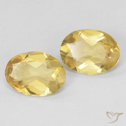 1.68 ct natürliche Toskana Gelb Beryll-Edelsteine, Oval, VVS-VS