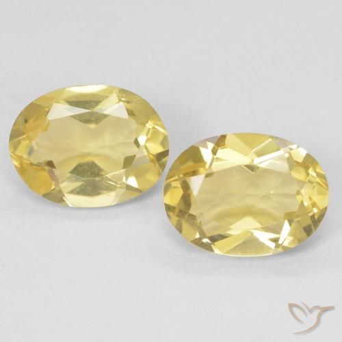 2.31ctw Natürlicher Helles Gold-Gelb Beryll, Oval, VVS-VS