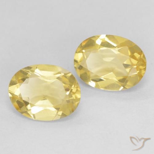 2.31 ct natürliche Helles Gold-Gelb Beryll-Edelsteine, Oval, VVS-VS