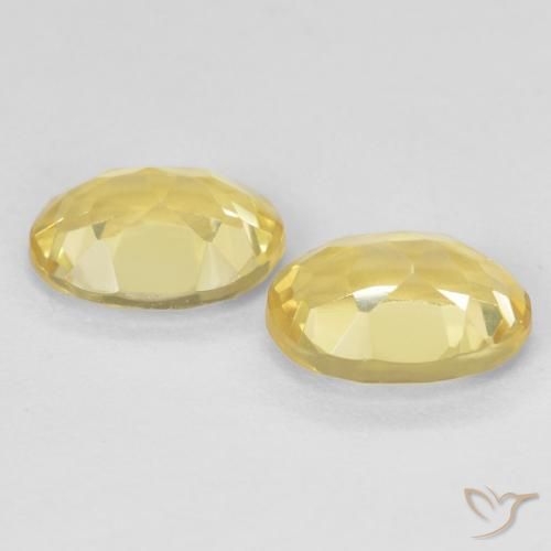 2.31 ct natürliche Helles Gold-Gelb Beryll-Edelsteine, Oval, VVS-VS