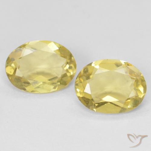2.05 ct natürliche hellgelb Beryll-Edelsteine, Oval, VVS-VS