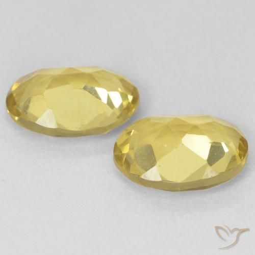 2.05 ct natürliche hellgelb Beryll-Edelsteine, Oval, VVS-VS