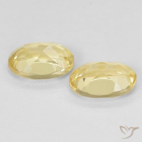 1.37 ct natürliche hellgelb Beryll-Edelsteine, Oval, VS