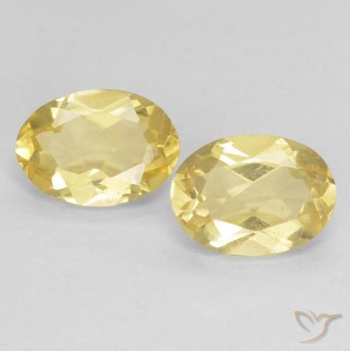 1.43ctw Natürlicher Hell Gold Beryll, Oval, VVS-VS