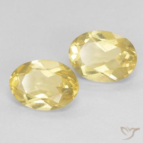 1.43 ct natürliche Hell Gold Beryll-Edelsteine, Oval, VVS-VS