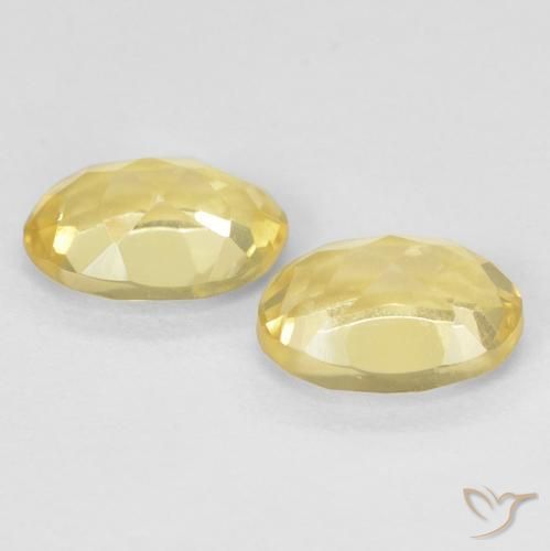 1.43 ct natürliche Hell Gold Beryll-Edelsteine, Oval, VVS-VS
