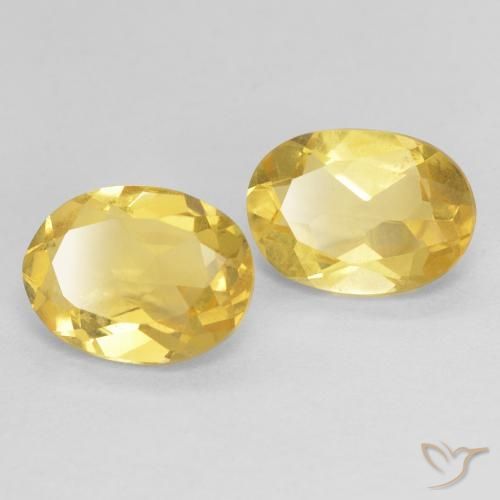 2.13ctw Natürlicher Hell Gold Beryll, Oval, VS