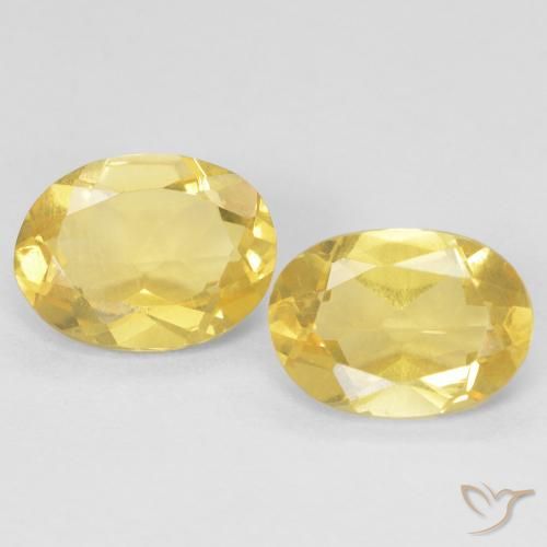 2.13 ct natürliche Hell Gold Beryll-Edelsteine, Oval, VS