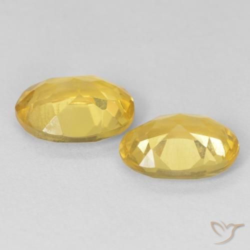 2.13 ct natürliche Hell Gold Beryll-Edelsteine, Oval, VS