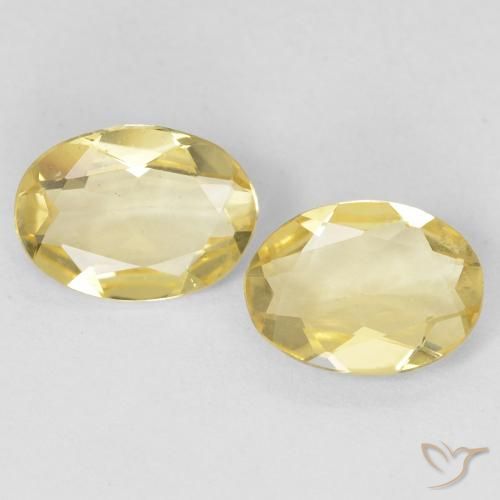 1.50ctw Natürlicher Hell Gold Beryll, Oval, VS